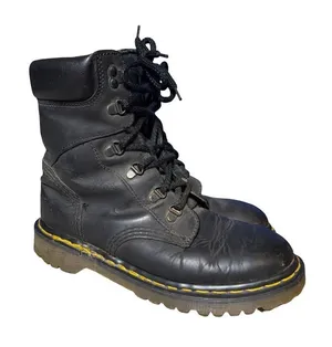 Dr. Martens Women’s 7741 Original Black Leather Boots Size 5 thumbnail 1