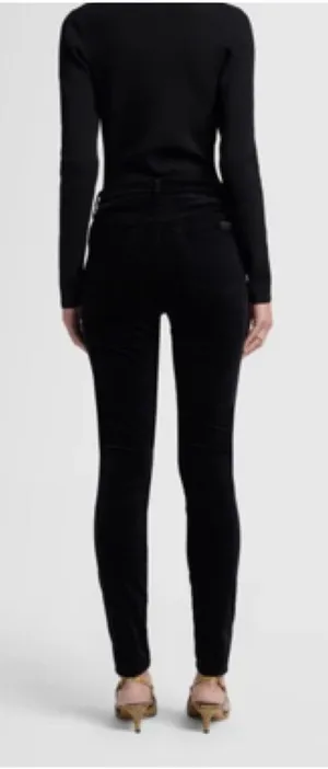 7 for all mankind the high waist black skinny jeans thumbnail 1