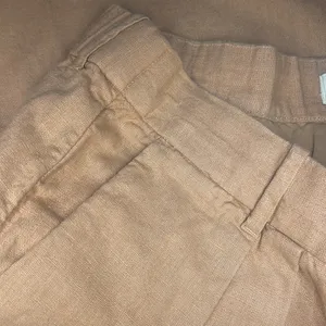 Abercrombie and Fitch Khaki Linen Tailored Trouser pleated Business Shorts thumbnail 4