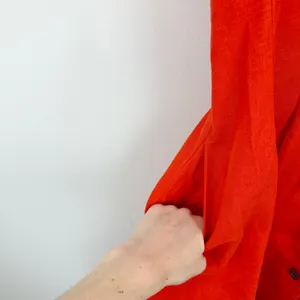 NEW Madewell The Perry Mini Shirtdress 100% Linen Bright Flame Red Minimalist XS thumbnail 9