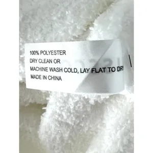 Misscosy White Fuzzy Knit Nightgown V-Neck Tie Front Sleeveless Size 8 thumbnail 6