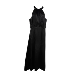 Loft Jacquard Halter Maxi Dress Sz 8 Whimsigoth Y2K Formal Floral Old Hollywood thumbnail 2