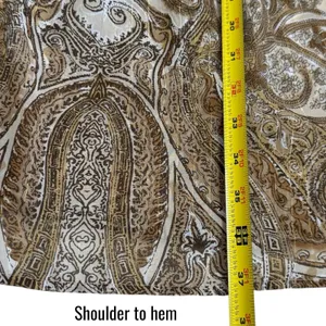 Lane Bryant Brown Paisley‎ Tinsel Sheer Tunic Bohemian Peasant Career 18/20 thumbnail 11
