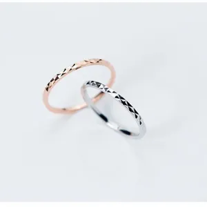 NEW 18k/.925‎ Rose Gold Dainty Stacking Midi Pinky Knuckle Ring thumbnail 9
