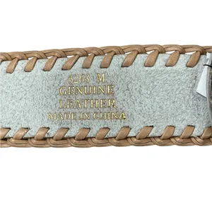 BKE Guatemalan Leather Whipstitch Buckle Belt ~ woven western cowgirl thumbnail 3
