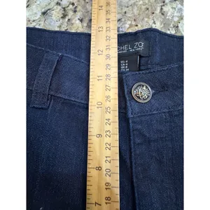Rachel Zoe Womens High Rise Sailor Jeans Dark Wash Gold Button Boot Cut Size 4 thumbnail 10