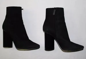 Mercedes Castillo Edie Women's Black Suede Leather Booties Size 5.5 thumbnail 1