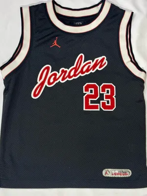 Vintage Y2K 2005 Air Jordan #23 Black Script Mesh Jersey Tank Fits XS S⁠ thumbnail 1