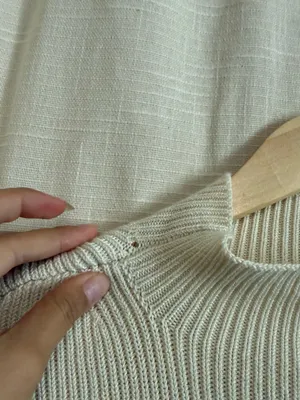 Maeve Cream and Black Striped mock neck Sleeveless Knit Vest thumbnail 3