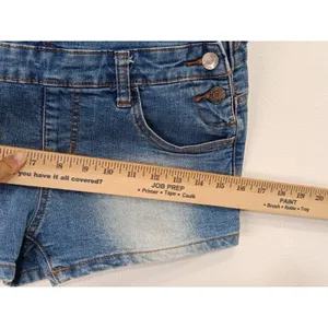 Chiqle Women’s Denim Overall Shorts Blue Size Small thumbnail 11