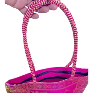 Nirvana Handicraft Silk Hand Bag/Shoulder/Tote Bag For Ladies/Girls thumbnail 5