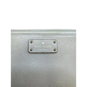 Kate Spade New York Womens Tan Leather Wallet With Zip Closure & Card Slots 8x4 thumbnail 2