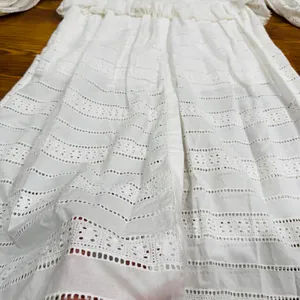 Acler Valentine Ivory Broderie Anglaise Cotton Midi Dress Long Sleeve 2 thumbnail 12