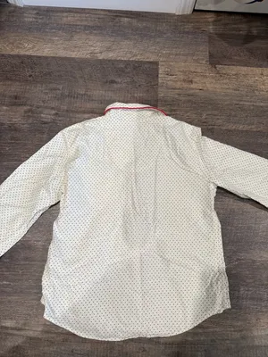 Lauren Ralph Lauren Polka Dot Button Up Pajama Long Sleeve Shirt thumbnail 7