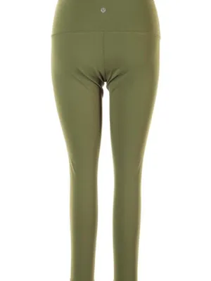 Lululemon Green Leggins Size 10 thumbnail 2
