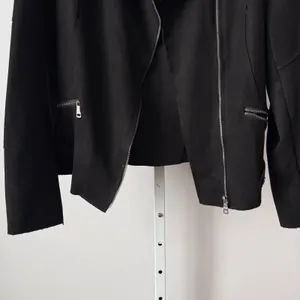 TA Coalition‎ sz XL Black Faux Suede Moto Biker Jacket Punk Goth thumbnail 5