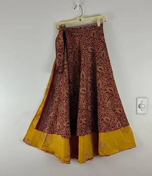 Reversible Maxi Wrap Skirt BINS803 thumbnail 1