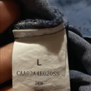 Cupshe Medium Blue Chambray Elastic Waist Pull On Shorts Size L thumbnail 6