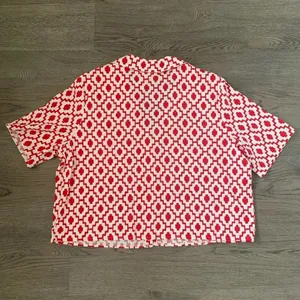 Shade & Shore™ Cropped Button-Up Short Sleeve Cover Up Top - Size XL - Red - NWT thumbnail 7