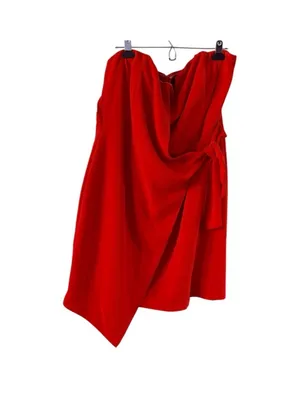 DO+BE Strapless Red Wrap Tie Mini Dress thumbnail 8