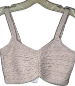 Olivaceous Wool Blend Sweater Bralette nwt thumbnail 1