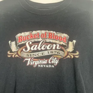 Fruit of the Loom Bucket of Blood Saloon Virginia City Nevada Graphic Tee Medium thumbnail 2