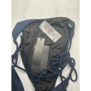 Sparkly Blue Tie Side‎ Bikini Bottoms Swimsuit New Beachwear thumbnail 5