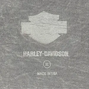 VTG.Harley-Davidson Gray Graphic T-Shirt with Bold Text XL thumbnail 5