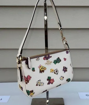 Coach Spaced Floral Field Print Wristlet Purse thumbnail 1
