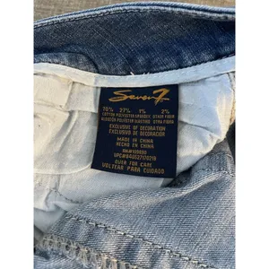 Seven 7 Bootcut Jeans Womens Size 10 Light Blue Denim Sequin Pockets Low Rise thumbnail 9