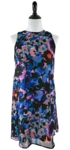 Taylor Colorful Watercolor Floral Shift Dress 8 thumbnail 1