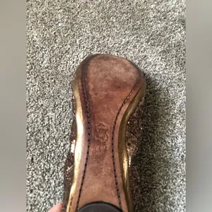 Tory Burch Glitter Sequin Eddie Ballet Flats in Copper Size 6.5 US Women’s Shoe thumbnail 10