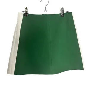 NWT Anthropologie Maeve Mod Mini Skirt Size‎ XS Green White thumbnail 4
