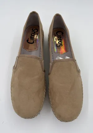 Circus by Sam Edelman Christina Slip‎ On Platform Espadrilles Brown Suede 9.5 thumbnail 1
