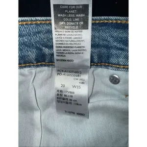 Levi’s Heritage High Rise Shorts Light Wash Cut Offs Size 20/W35 #771 thumbnail 4