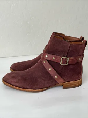 Kork-Ease Kenai Boots leather ankle boots burgundy 6.5 NEW thumbnail 5