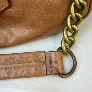 Hobo International Marilyn Shoulder Bag Tan Light Brown Gold Tone Hardware thumbnail 6