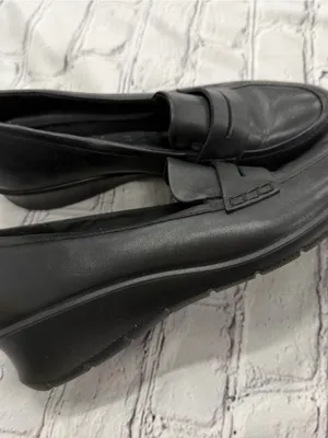 ECCO Felicia Penny Loafer Women's Size EU 41 Black Leather Slip On Shoes thumbnail 2