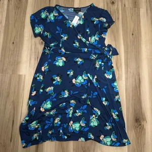 NEW Stitch Fix Donna Morgan Donna Morgan Floral Faux Wrap Dress Women’s 18W thumbnail 5