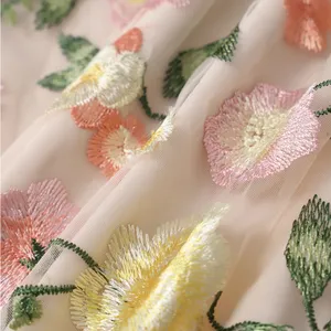 Rihoas Yellow V Neck Floral Sleeveless Mini Dress thumbnail 7