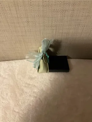 Pale Green Key & Card Holder with Light Green Ribbon Accent thumbnail 4