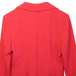 Love Ady Red Cropped Blazer Jacket Hot Pink Lining Size Small S NWOT thumbnail 6