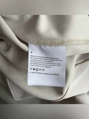 Lululemon softstreme perfectly oversized cropped crew Sz 4 Bone Cream Off White thumbnail 6