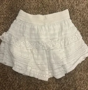 White Aerie Ruffle Mini Skirt thumbnail 1