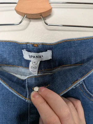 Spanx Womens XL Shapxshape Denim Blue Wide-Leg Crop Jeans 21649q thumbnail 4