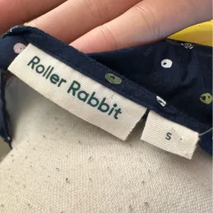 ROLLER RABBIT‎ Subha Top In Blue Bodhi Dots Size Small NWT thumbnail 5