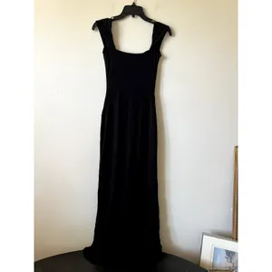 Oh Polly Elva Modal Sweetheart Neck Cowl Waist Maxi Dress in Black Size S New thumbnail 11