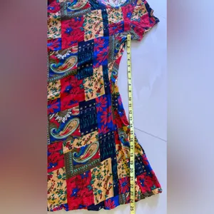 Multi colored cotton dress MULTI-COLOR Floral DRESS Young WomanSummer Spring s thumbnail 8