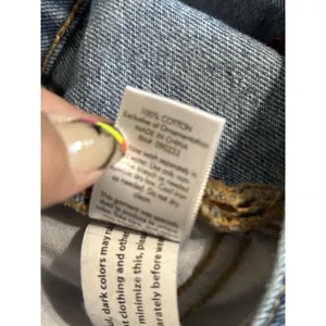 Pacsun Denim Mini Skirt Size 26 Pockets Embroidered Roses Zip/Button Y2K‎ thumbnail 6