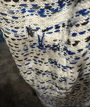 Fate Size XXL Blue Black And White Duster Jacket thumbnail 10